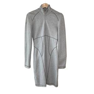 Athleta Cassidy Ponte Half Zip Dress Grey XS